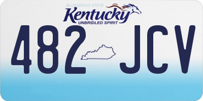 KY license plate 482JCV
