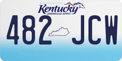 KY license plate 482JCW