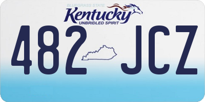 KY license plate 482JCZ