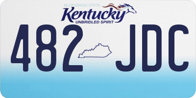 KY license plate 482JDC