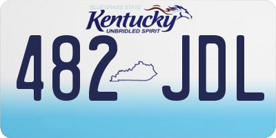 KY license plate 482JDL