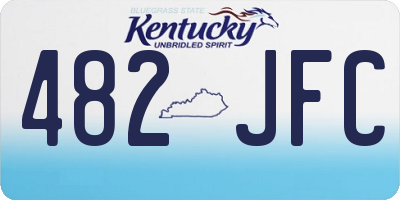 KY license plate 482JFC