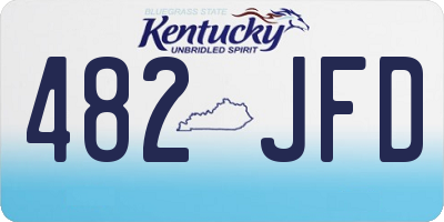 KY license plate 482JFD
