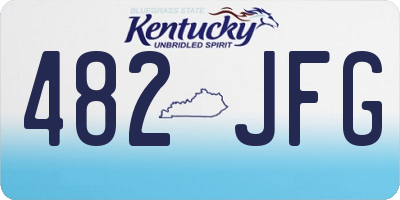 KY license plate 482JFG