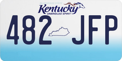 KY license plate 482JFP