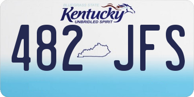 KY license plate 482JFS