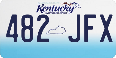 KY license plate 482JFX
