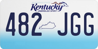 KY license plate 482JGG