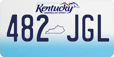 KY license plate 482JGL