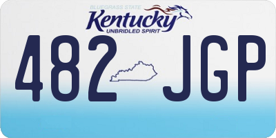 KY license plate 482JGP