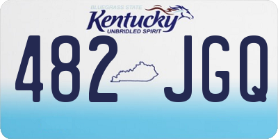 KY license plate 482JGQ