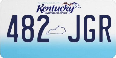 KY license plate 482JGR