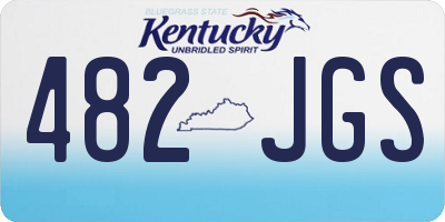 KY license plate 482JGS