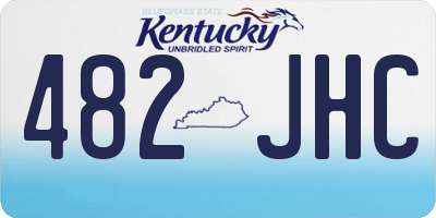 KY license plate 482JHC