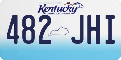 KY license plate 482JHI