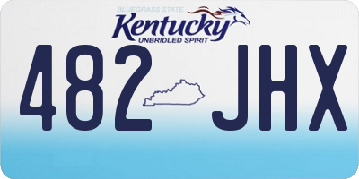 KY license plate 482JHX