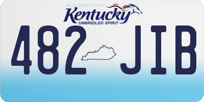 KY license plate 482JIB