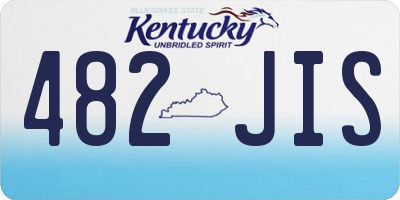 KY license plate 482JIS
