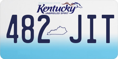 KY license plate 482JIT
