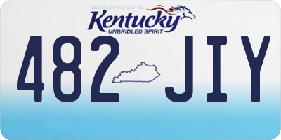 KY license plate 482JIY