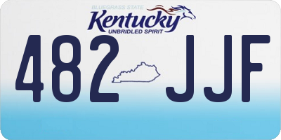 KY license plate 482JJF