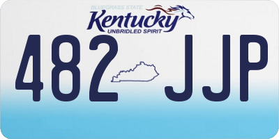 KY license plate 482JJP