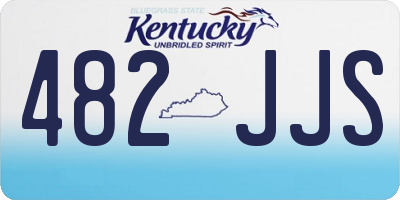 KY license plate 482JJS