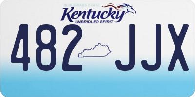 KY license plate 482JJX