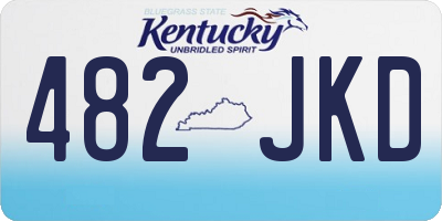 KY license plate 482JKD