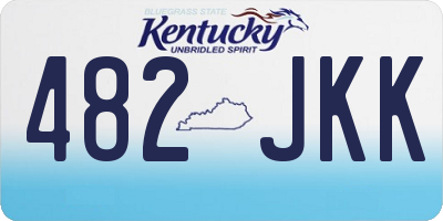 KY license plate 482JKK