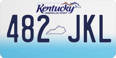 KY license plate 482JKL