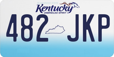 KY license plate 482JKP