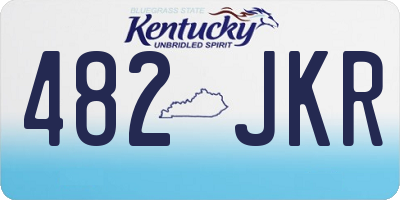 KY license plate 482JKR