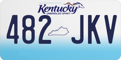 KY license plate 482JKV
