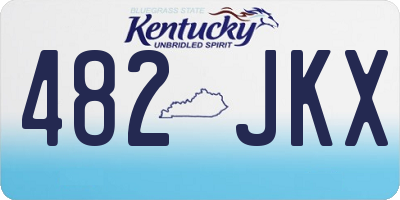 KY license plate 482JKX