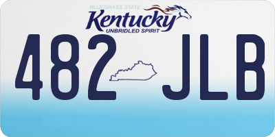 KY license plate 482JLB