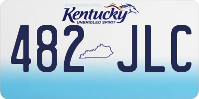 KY license plate 482JLC