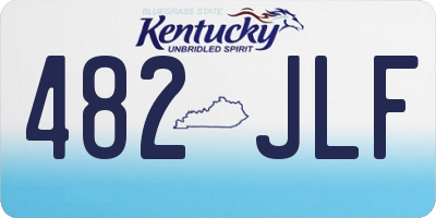 KY license plate 482JLF