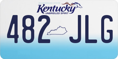 KY license plate 482JLG