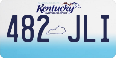 KY license plate 482JLI