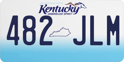 KY license plate 482JLM