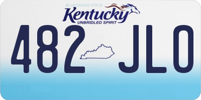 KY license plate 482JLO