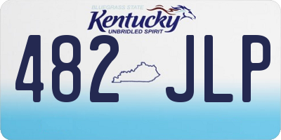 KY license plate 482JLP