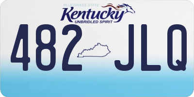 KY license plate 482JLQ