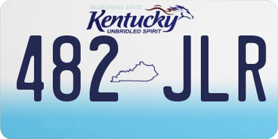 KY license plate 482JLR