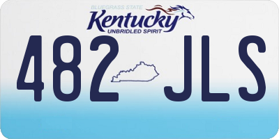 KY license plate 482JLS