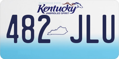 KY license plate 482JLU