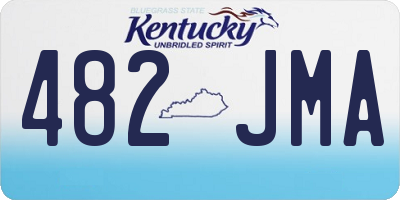 KY license plate 482JMA