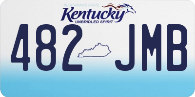 KY license plate 482JMB