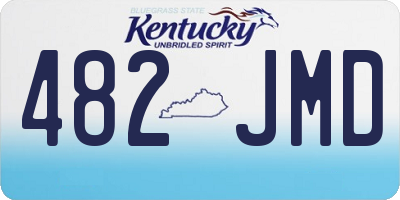 KY license plate 482JMD